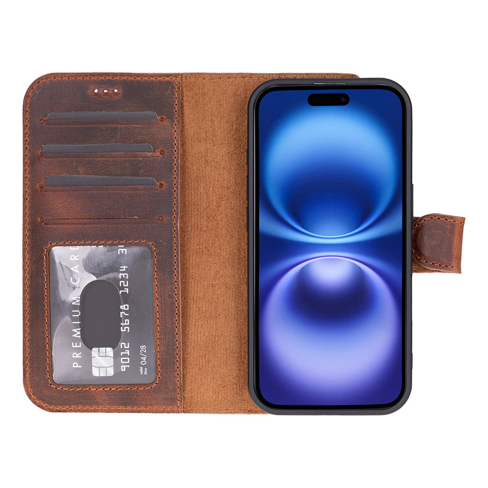 iPhone 17 (6.3") Leder-Brieftaschenhülle