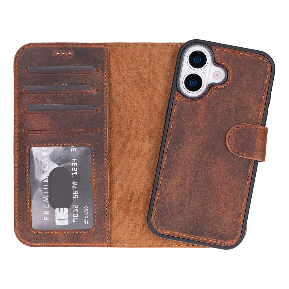 iPhone 17 (6.3") Leder-Brieftaschenhülle