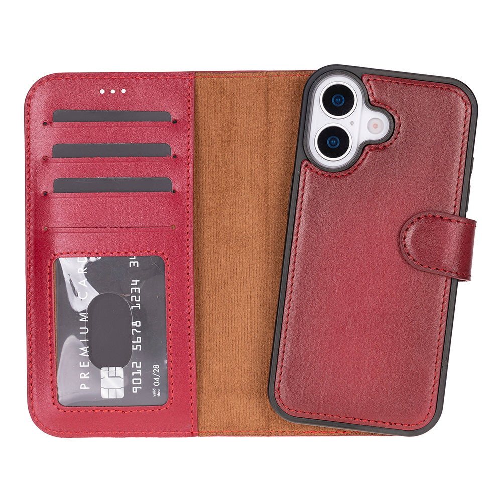 iPhone 17 (6.3") Leder-Brieftaschenhülle