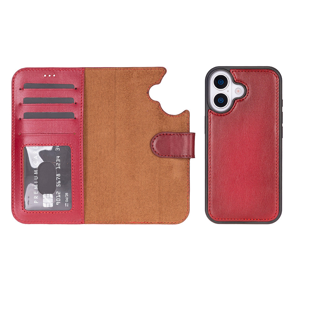 iPhone 17 (6.3") Leder-Brieftaschenhülle