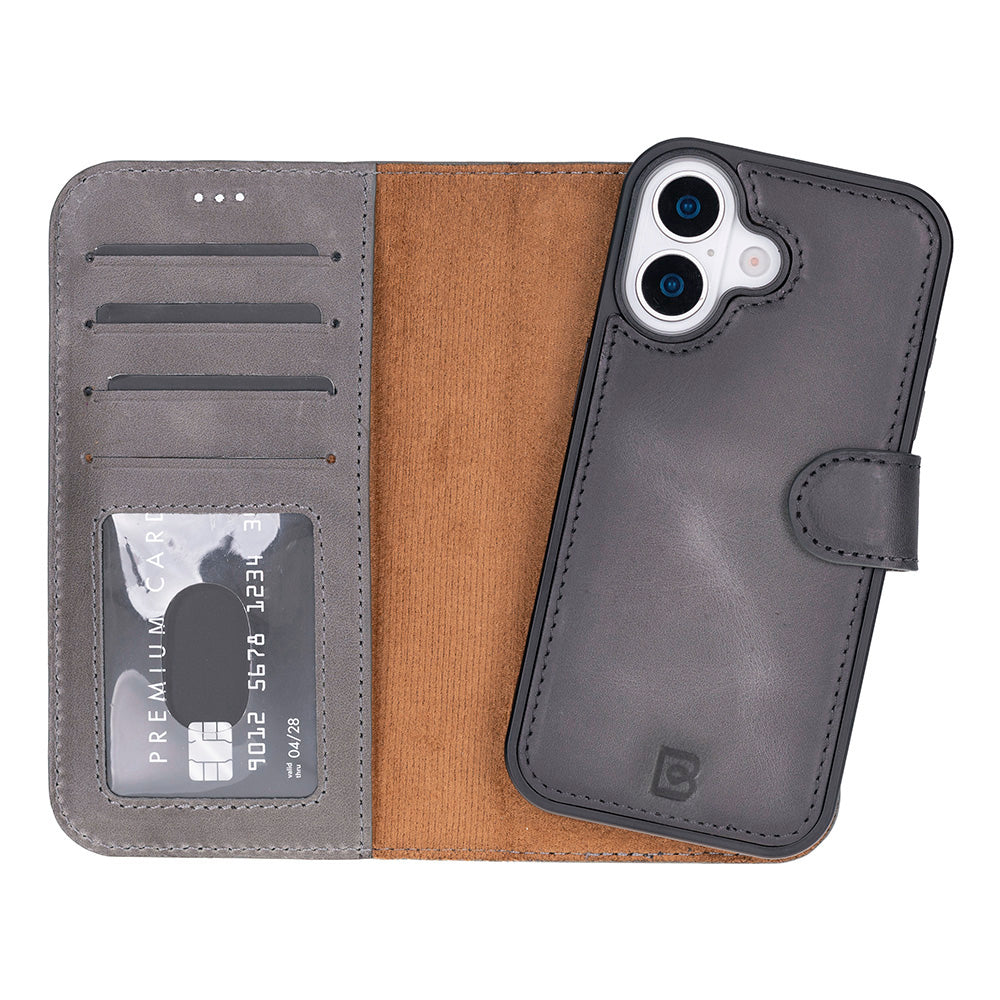 Monaco iPhone 17 (6.3") Leather Wallet Case