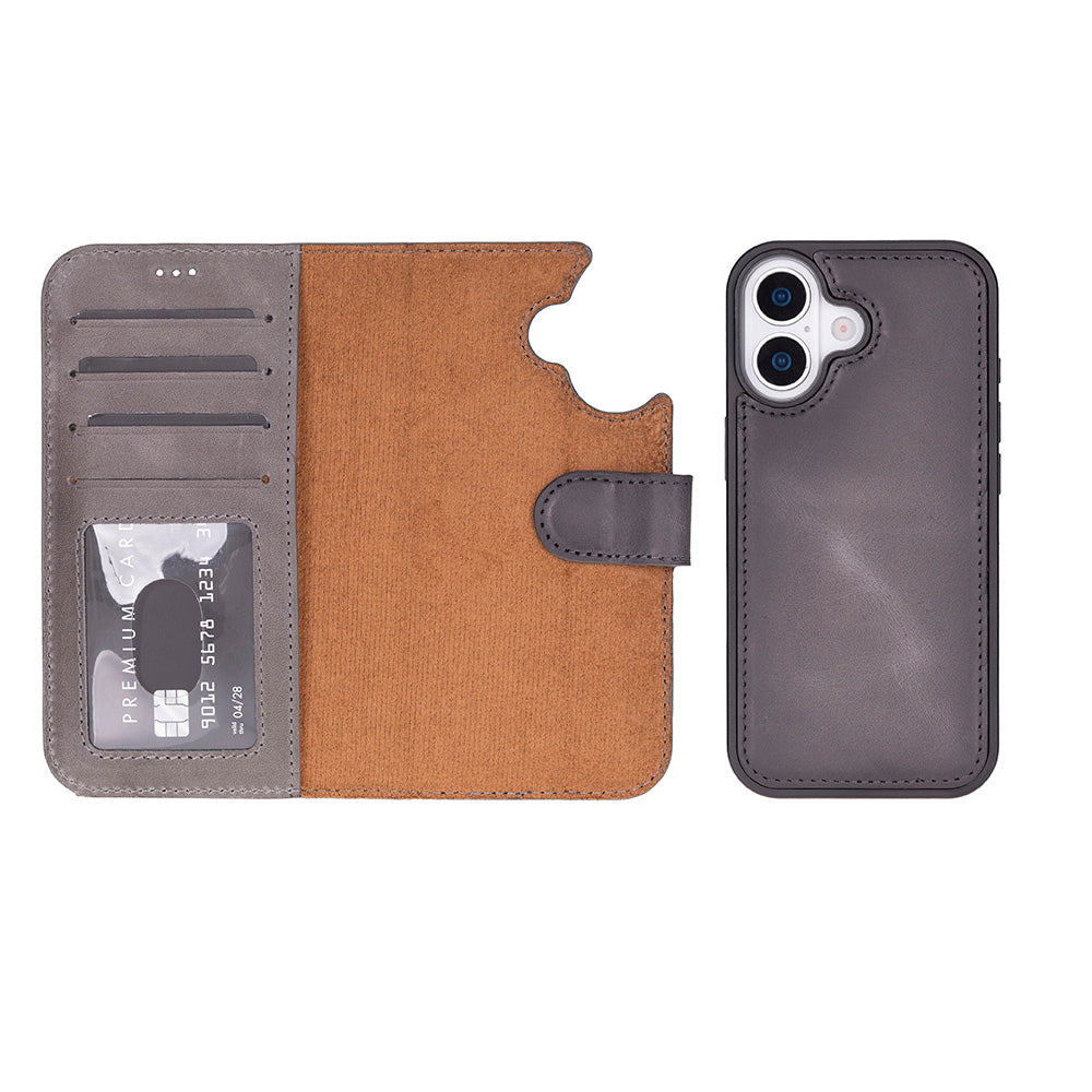 iPhone 17 (6.3") Leder-Brieftaschenhülle