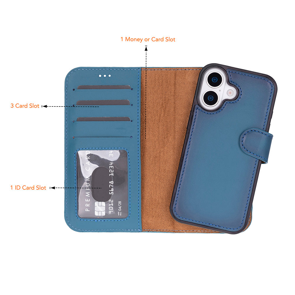 iPhone 17 (6.3") Leder-Brieftaschenhülle