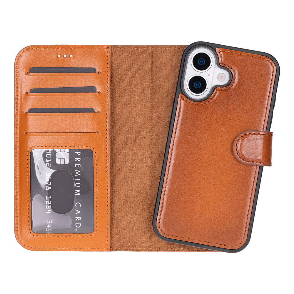 iPhone 17 (6.3") Leder-Brieftaschenhülle