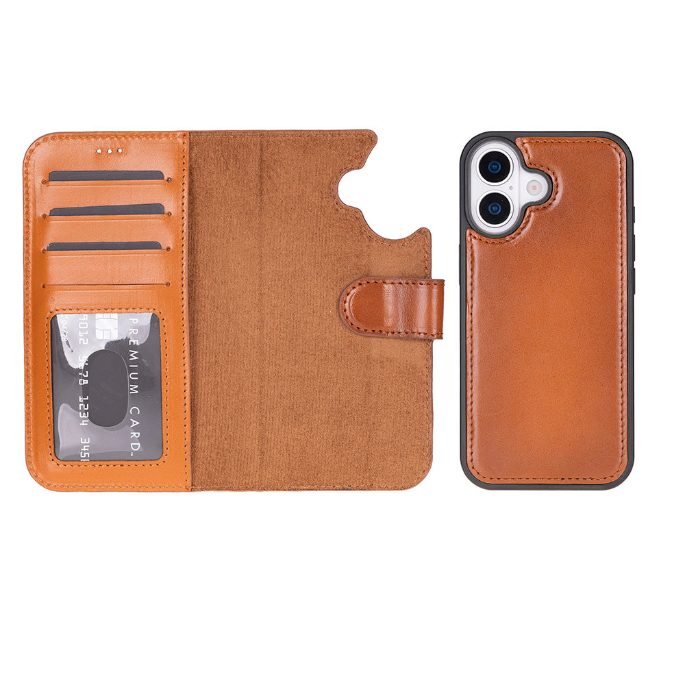 iPhone 17 (6.3") Leder-Brieftaschenhülle