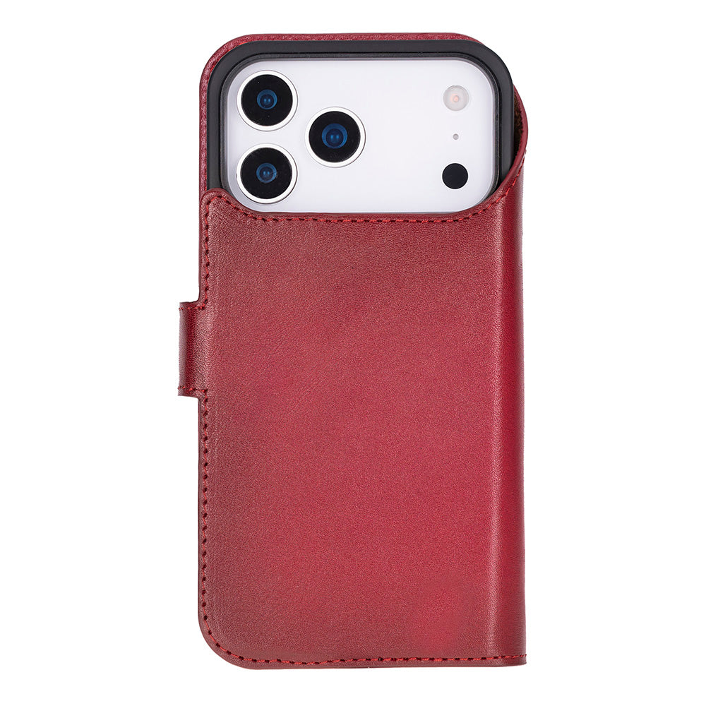 Étui portefeuille en cuir pour iPhone 17 Pro (6.3")