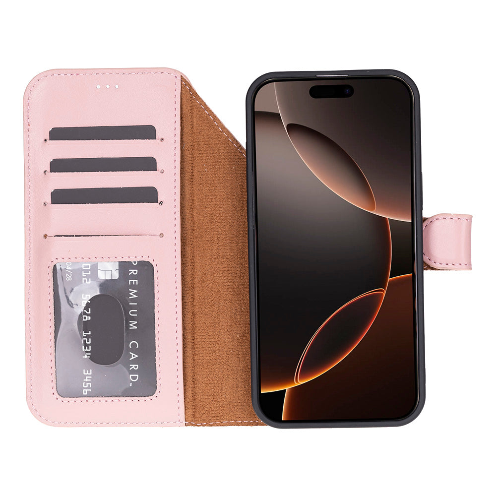 Étui portefeuille en cuir pour iPhone 17 Pro Max (6.9")
