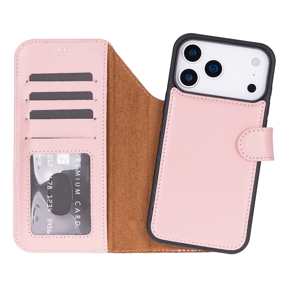Étui portefeuille en cuir pour iPhone 17 Pro Max (6.9")