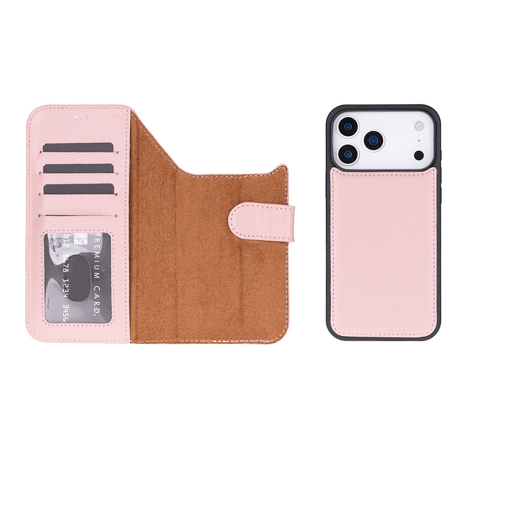 Étui portefeuille en cuir pour iPhone 17 Pro Max (6.9")