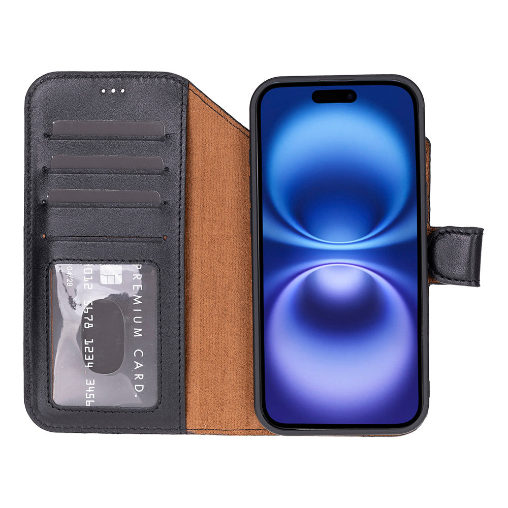 Étui portefeuille en cuir pour iPhone 17 Air (6.5")