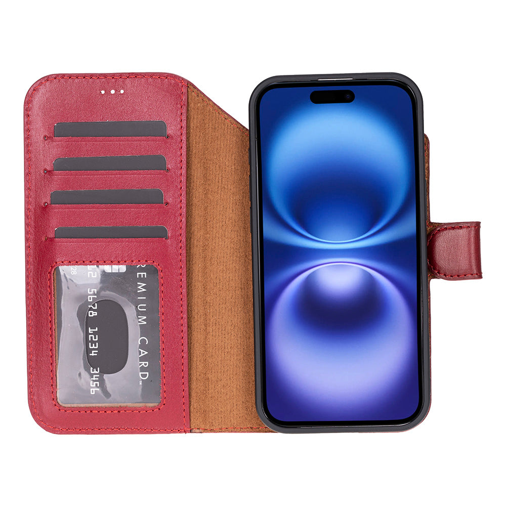 Étui portefeuille en cuir pour iPhone 17 Air (6.5")