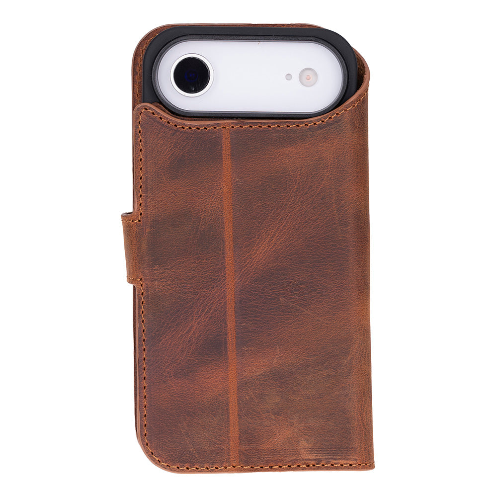 Étui portefeuille en cuir pour iPhone 17 Air (6.5")