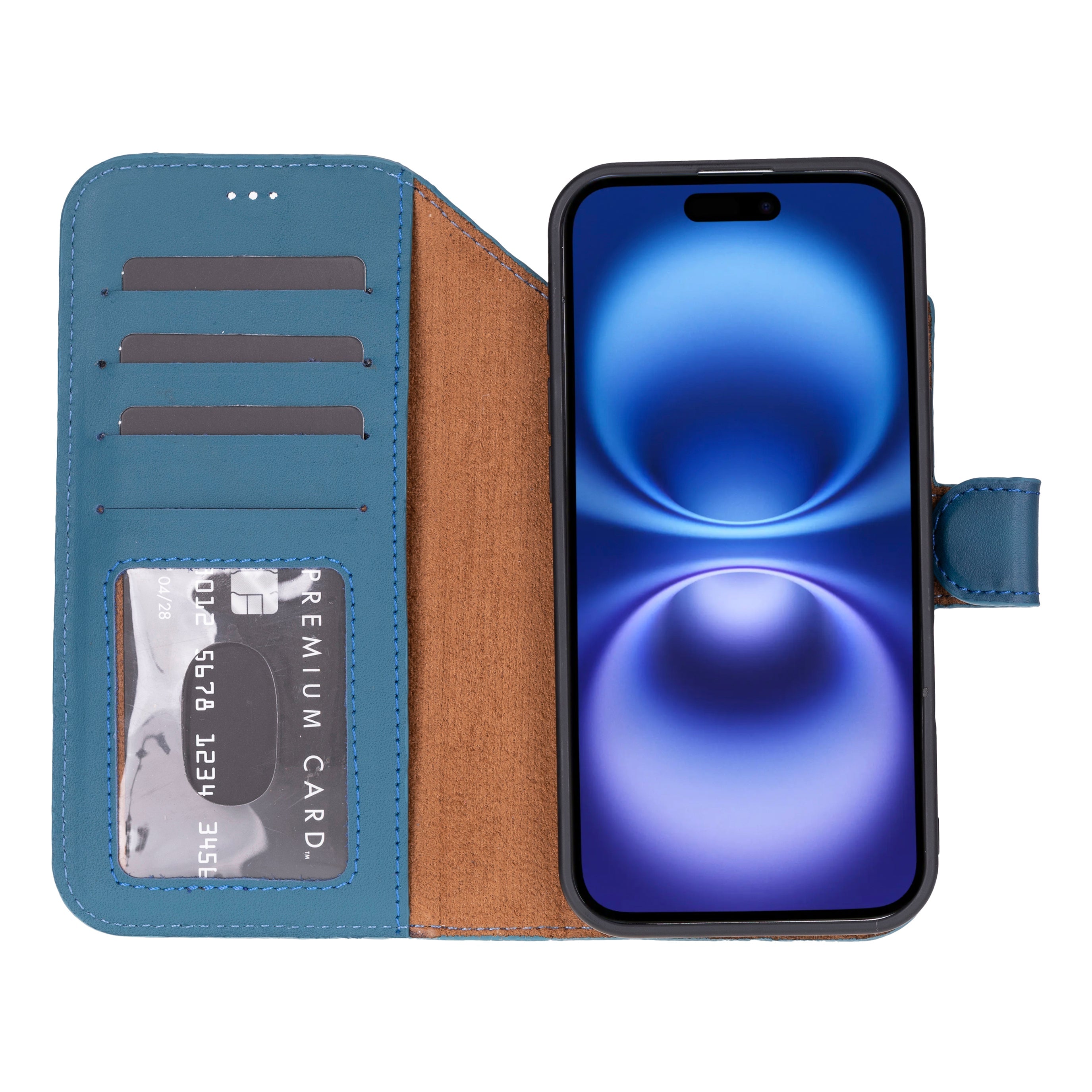 Étui portefeuille en cuir pour iPhone 17 Air (6.5")
