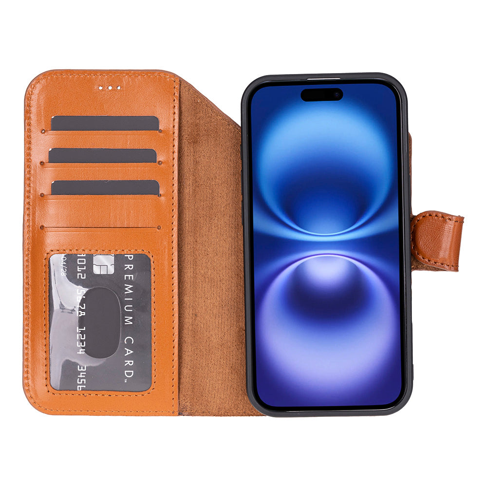 Étui portefeuille en cuir pour iPhone 17 Air (6.5")