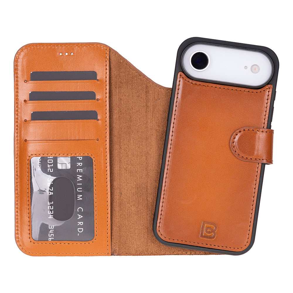 Étui portefeuille en cuir pour iPhone 17 Air (6.5")