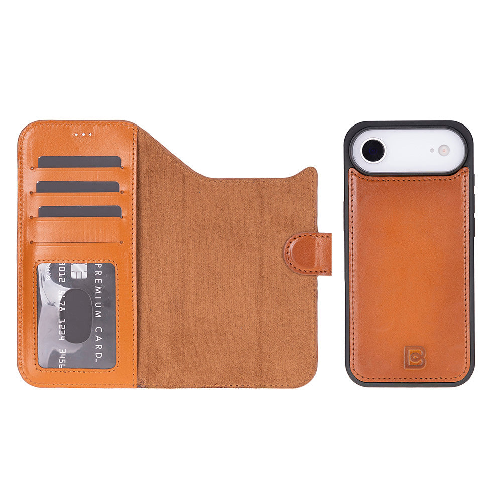 Étui portefeuille en cuir pour iPhone 17 Air (6.5")