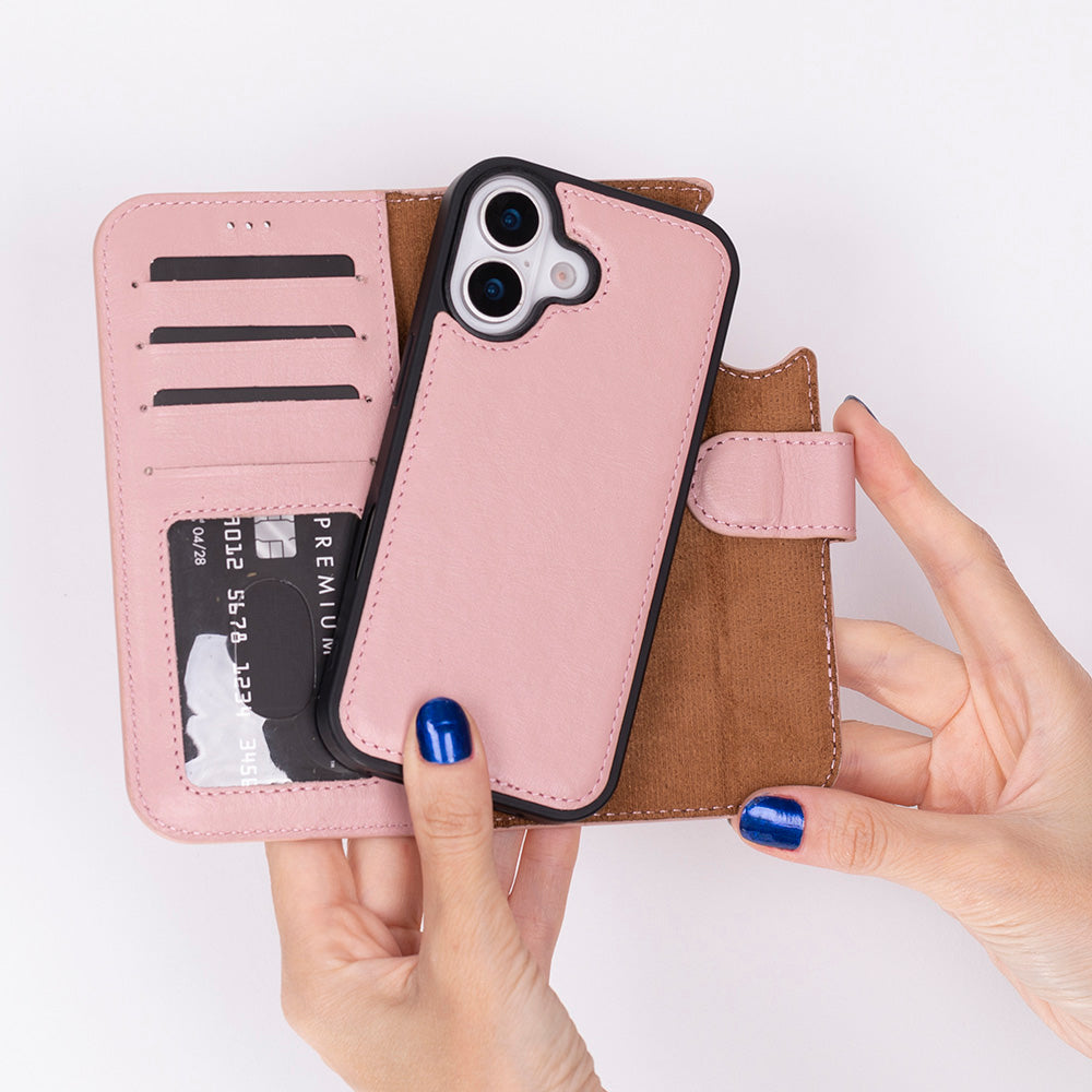 iPhone 17 (6.3") Leder-Brieftaschenhülle
