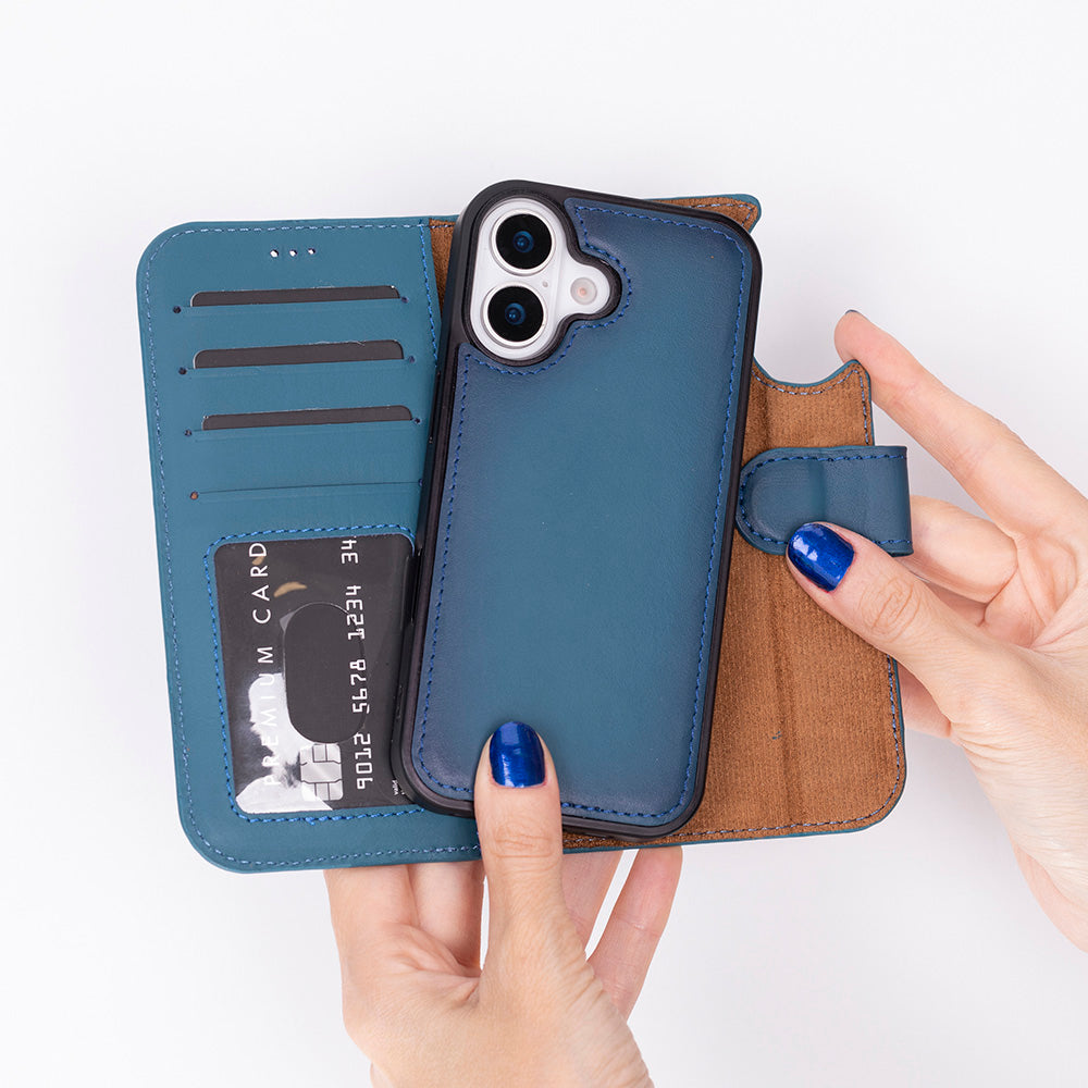 iPhone 17 (6.3") Leder-Brieftaschenhülle