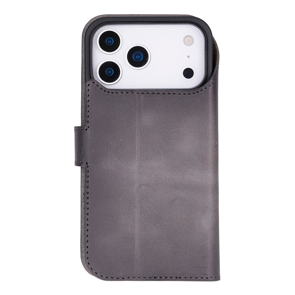 Étui portefeuille en cuir pour iPhone 17 Pro (6.3")