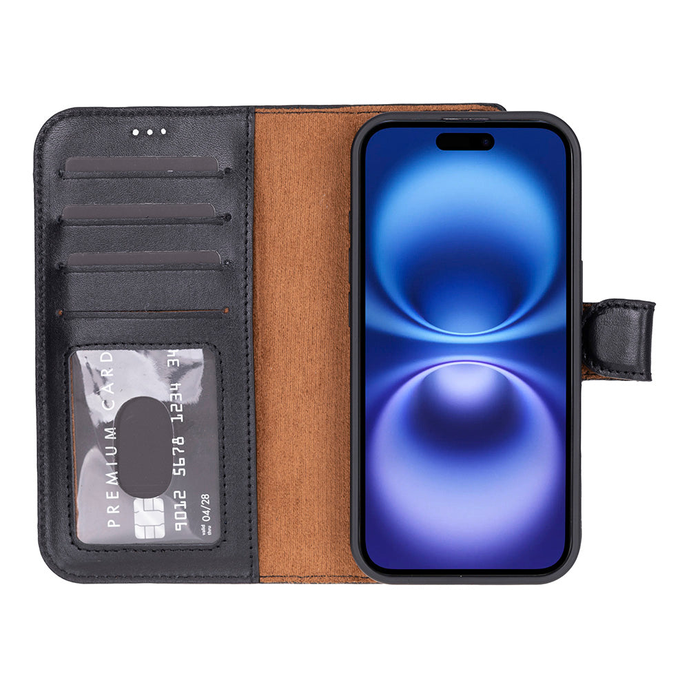 iPhone 17 (6.3") Leder-Brieftaschenhülle