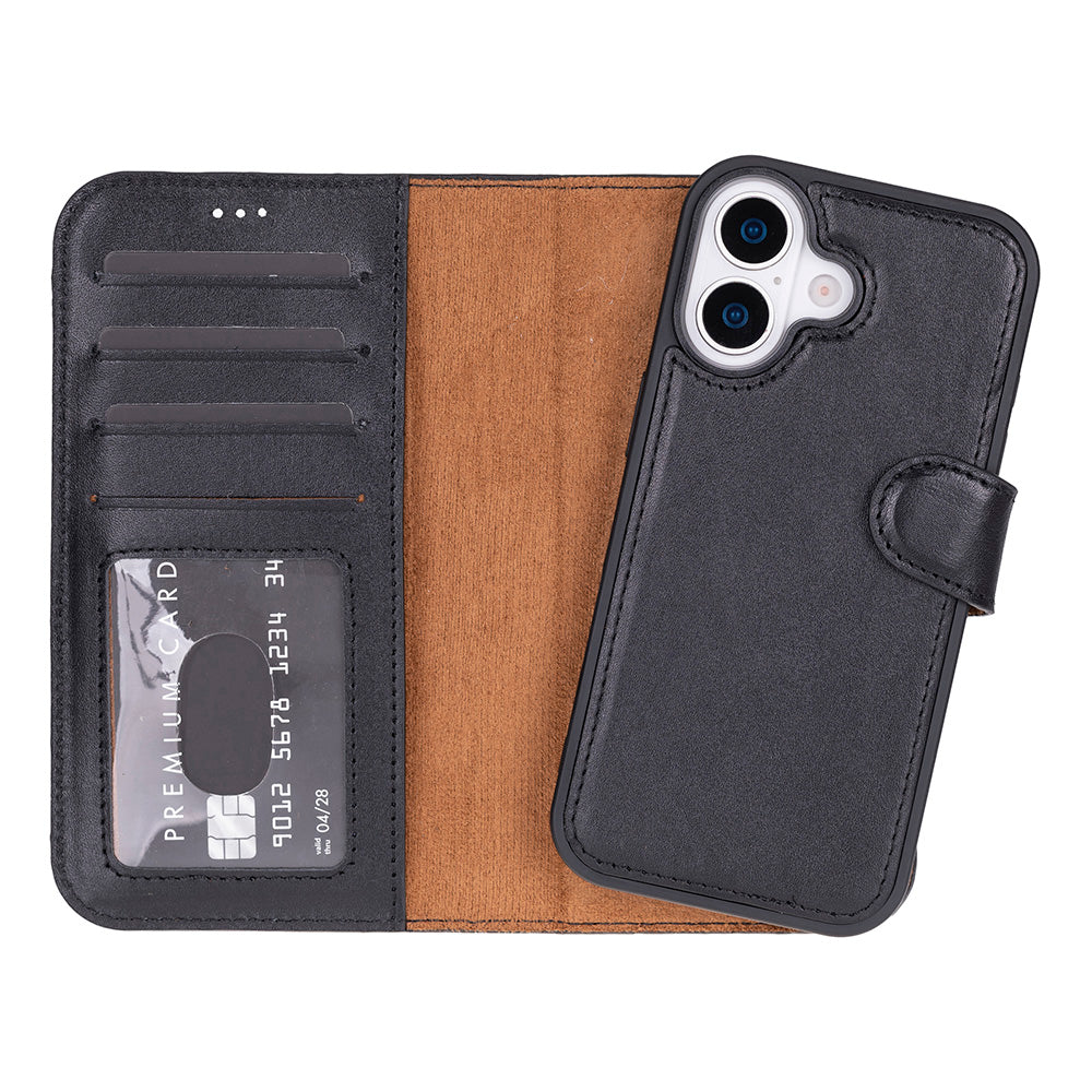 iPhone 17 (6.3") Leder-Brieftaschenhülle