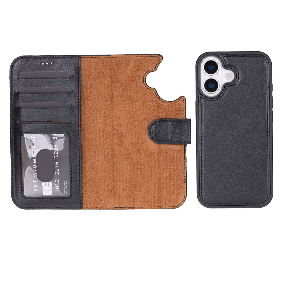 iPhone 17 (6.3") Leder-Brieftaschenhülle