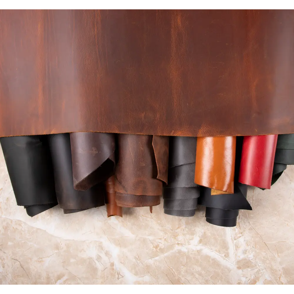 Pièce de cuir véritable sur mesure - Feuille de cuir découpée sur mesure