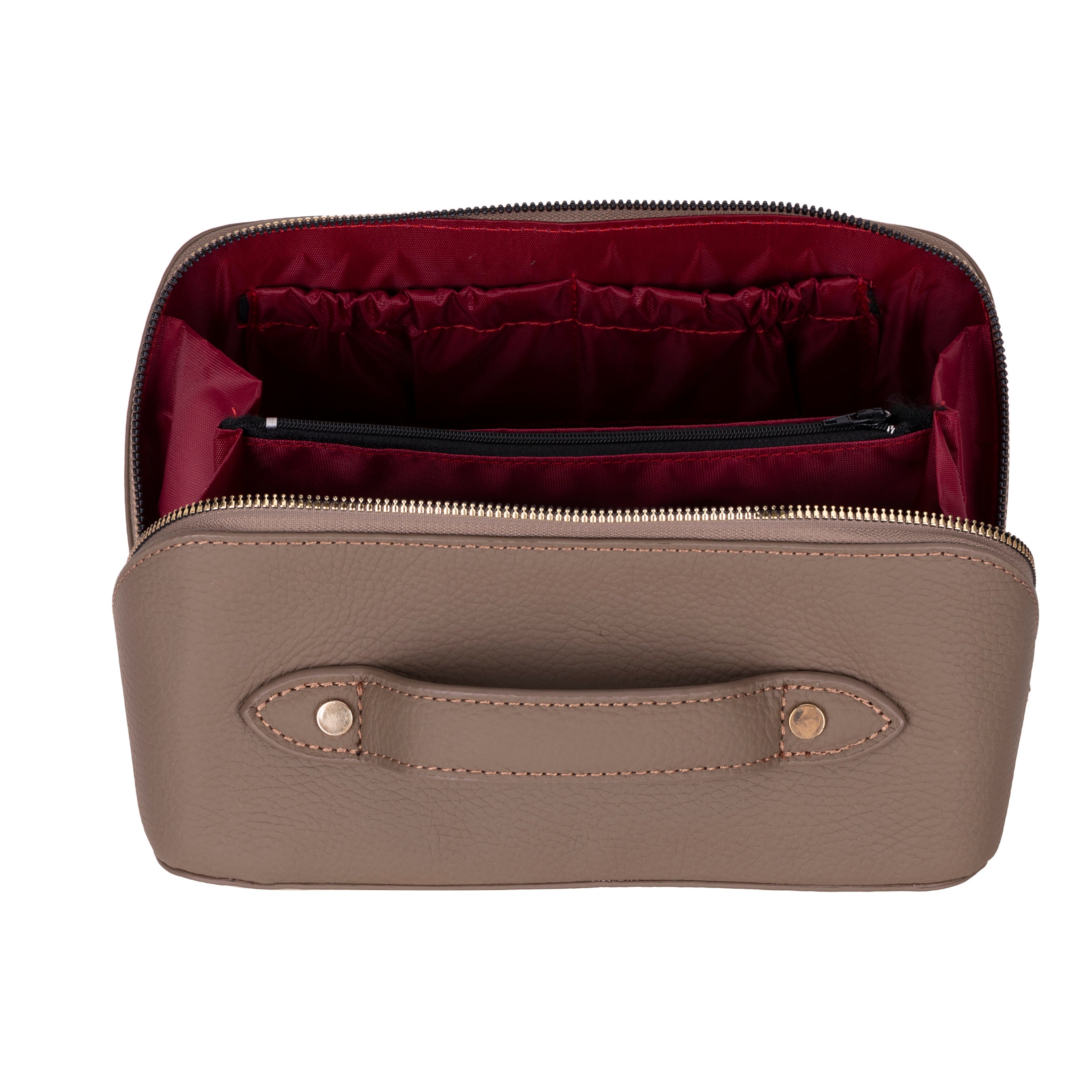 Soluno Leather Make up Bag