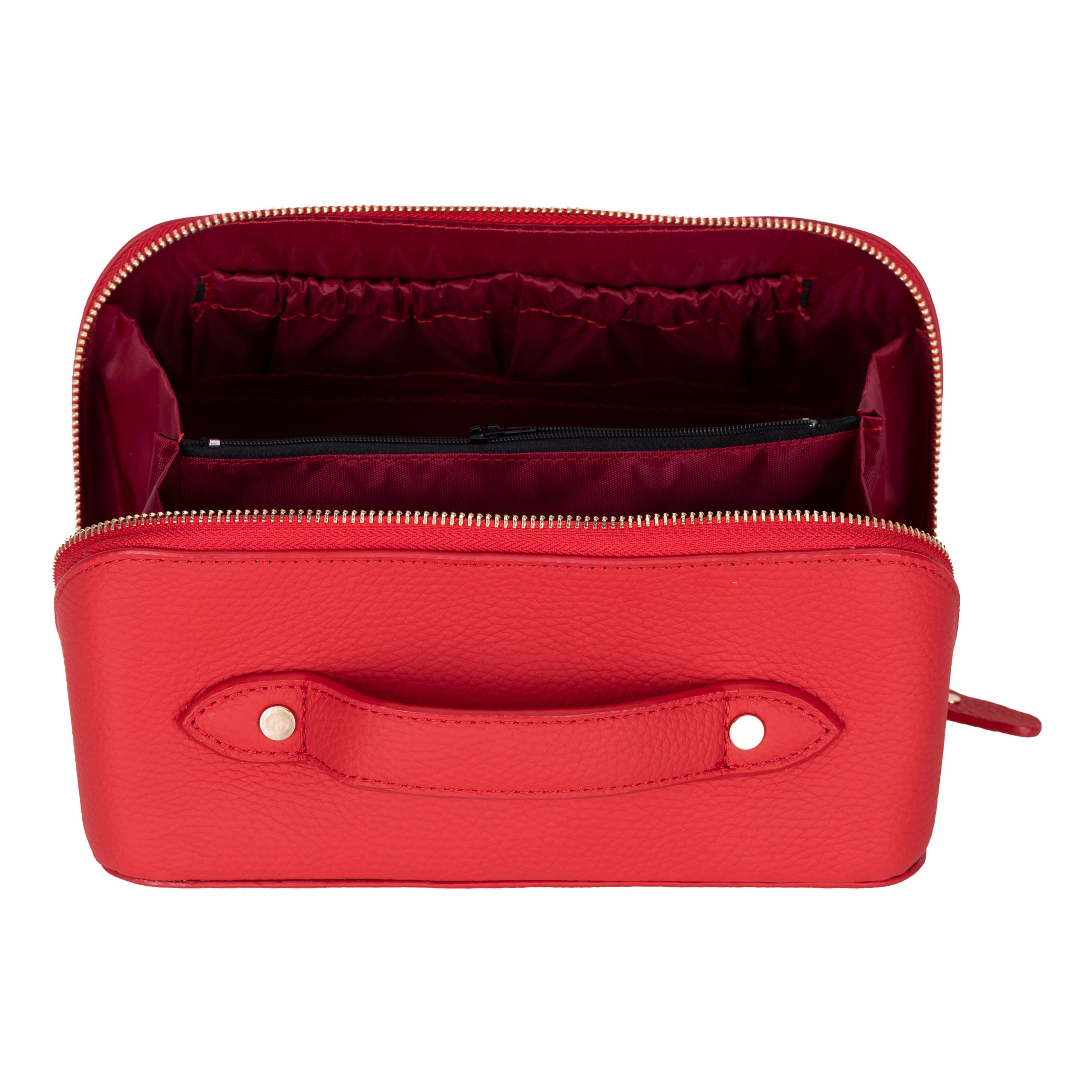 Soluno Leather Make up Bag