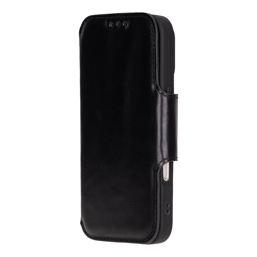 Firenze premium leather folio case for iPhone 16 Pro Max with card slots and magnetic closure