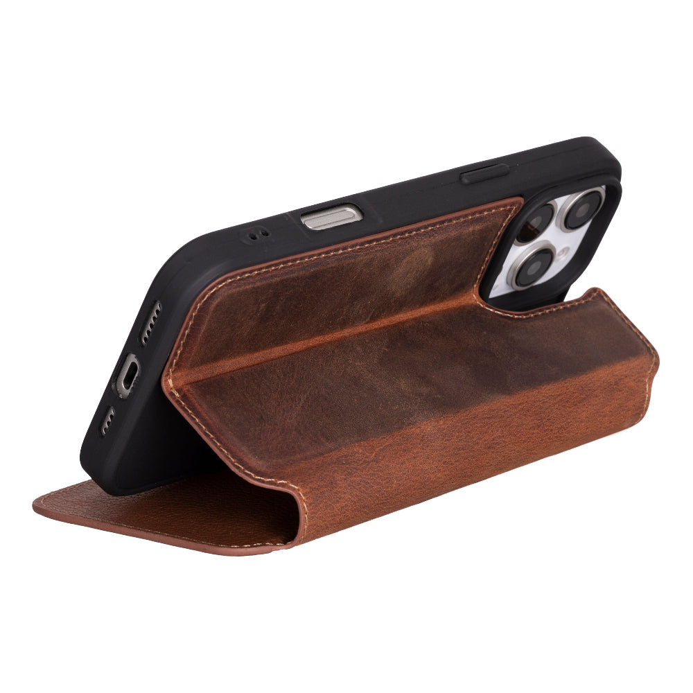 Firenze iPhone 16 Pro (6.3") Leather Folio Case
