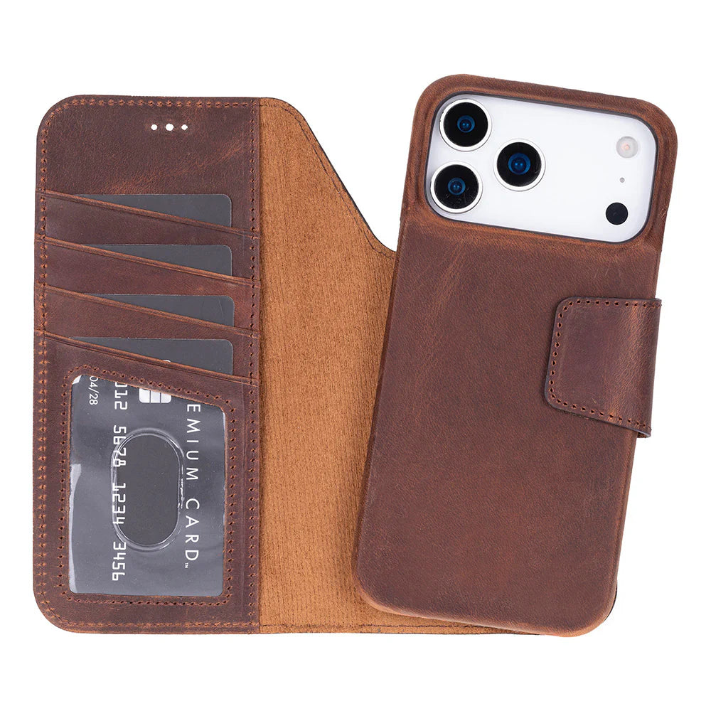 Saint-Tropez iPhone 17 Pro Max (6.9") Leather Wallet Case