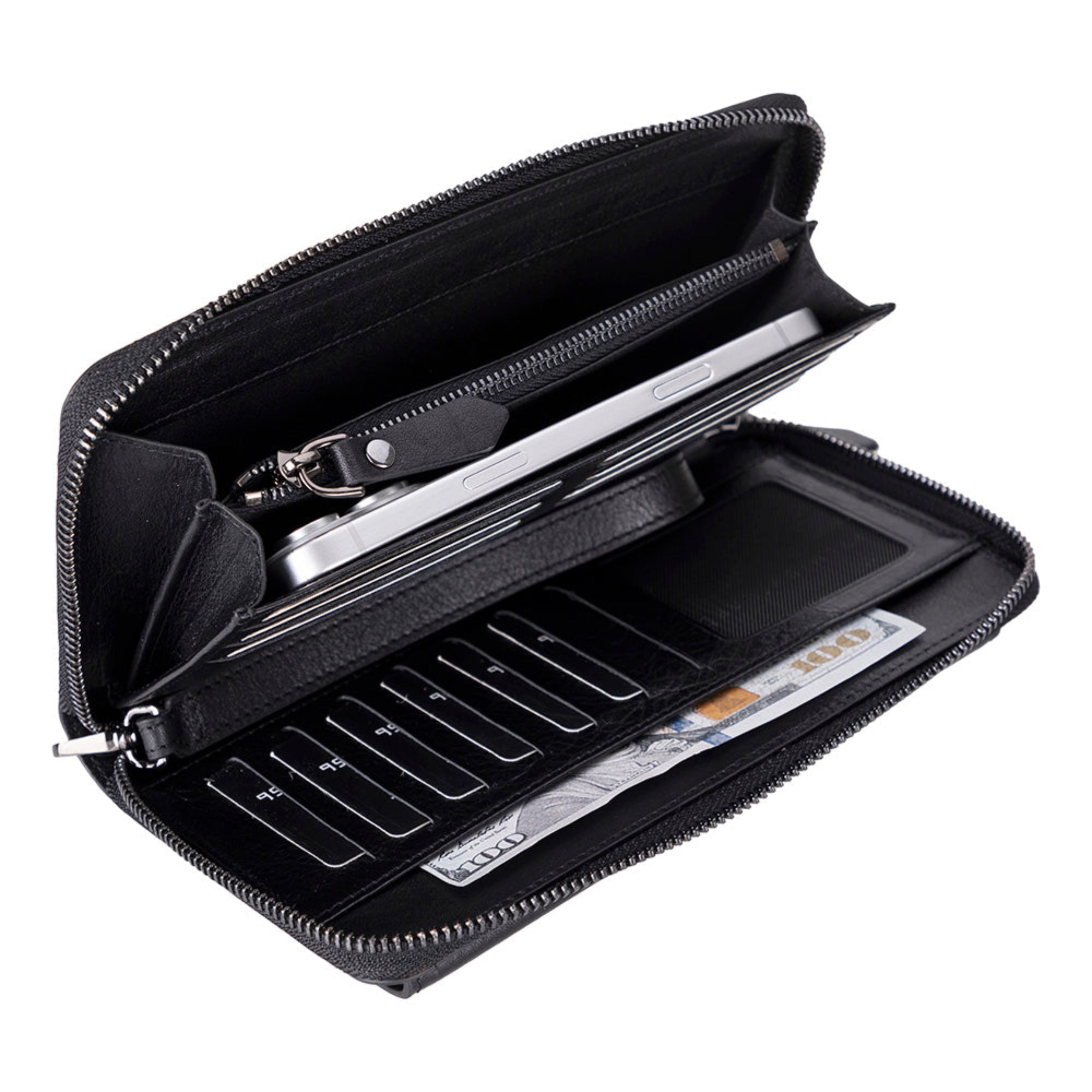 aristo-genuine-leather-wallet-front-view-phone-card-slots