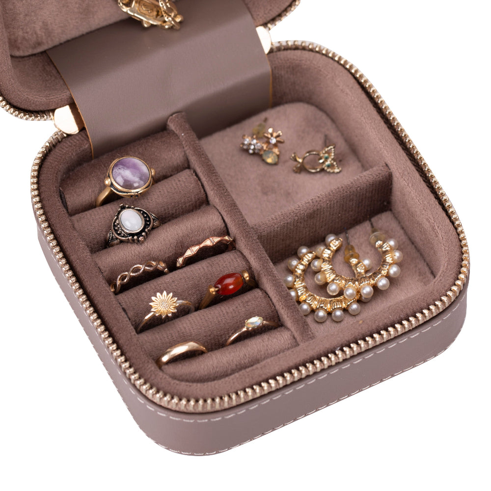 Amanda Genuine Leather Jewelry Box