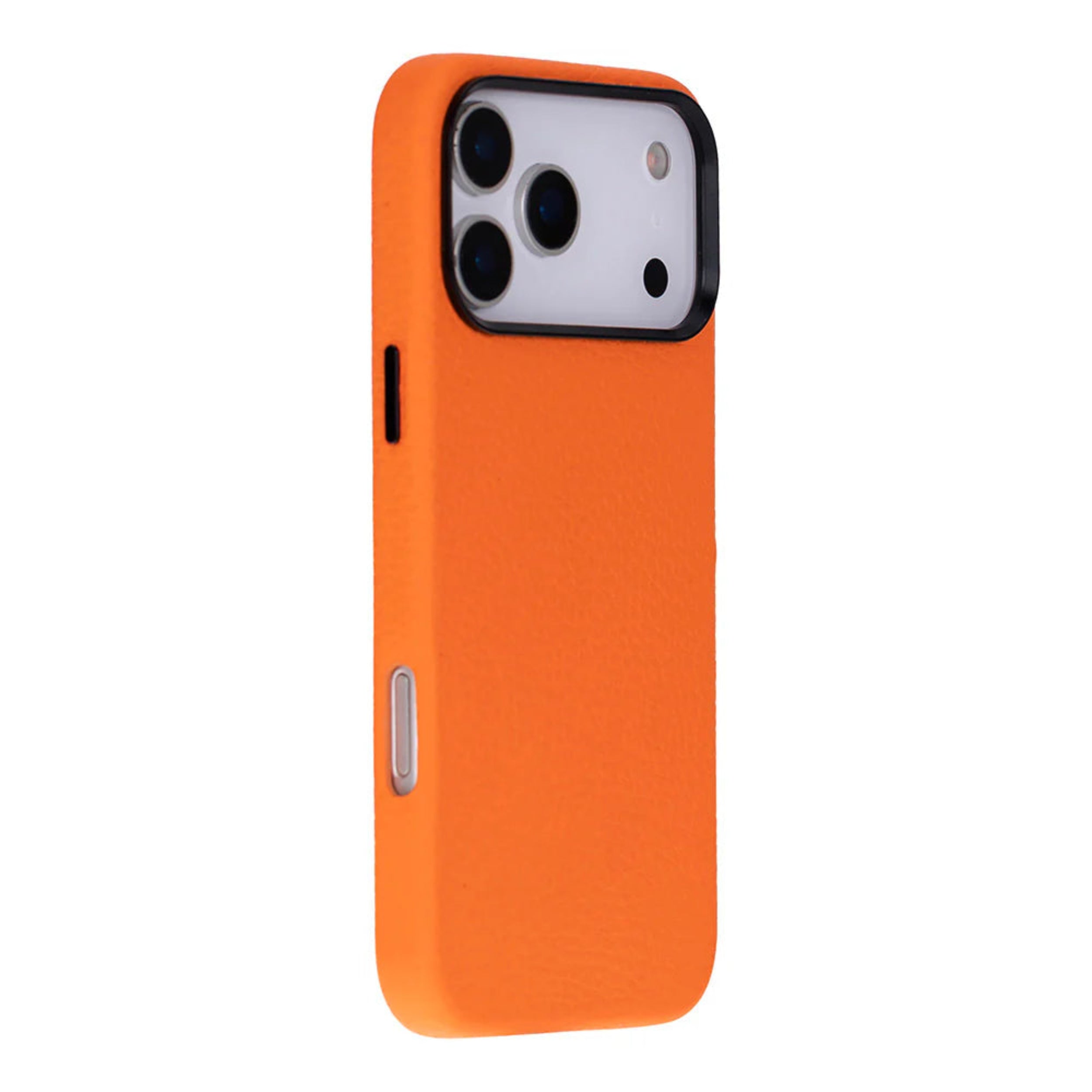 Orange iphone 17 pro leather case