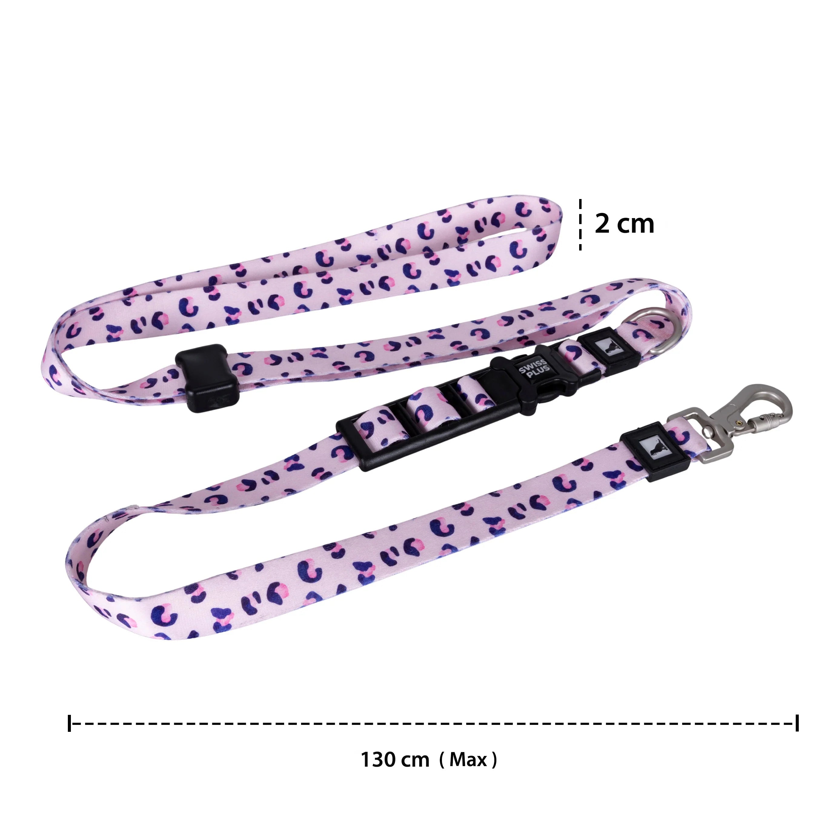 Patterned Recycled Yarn Hands-Free Dog Leash