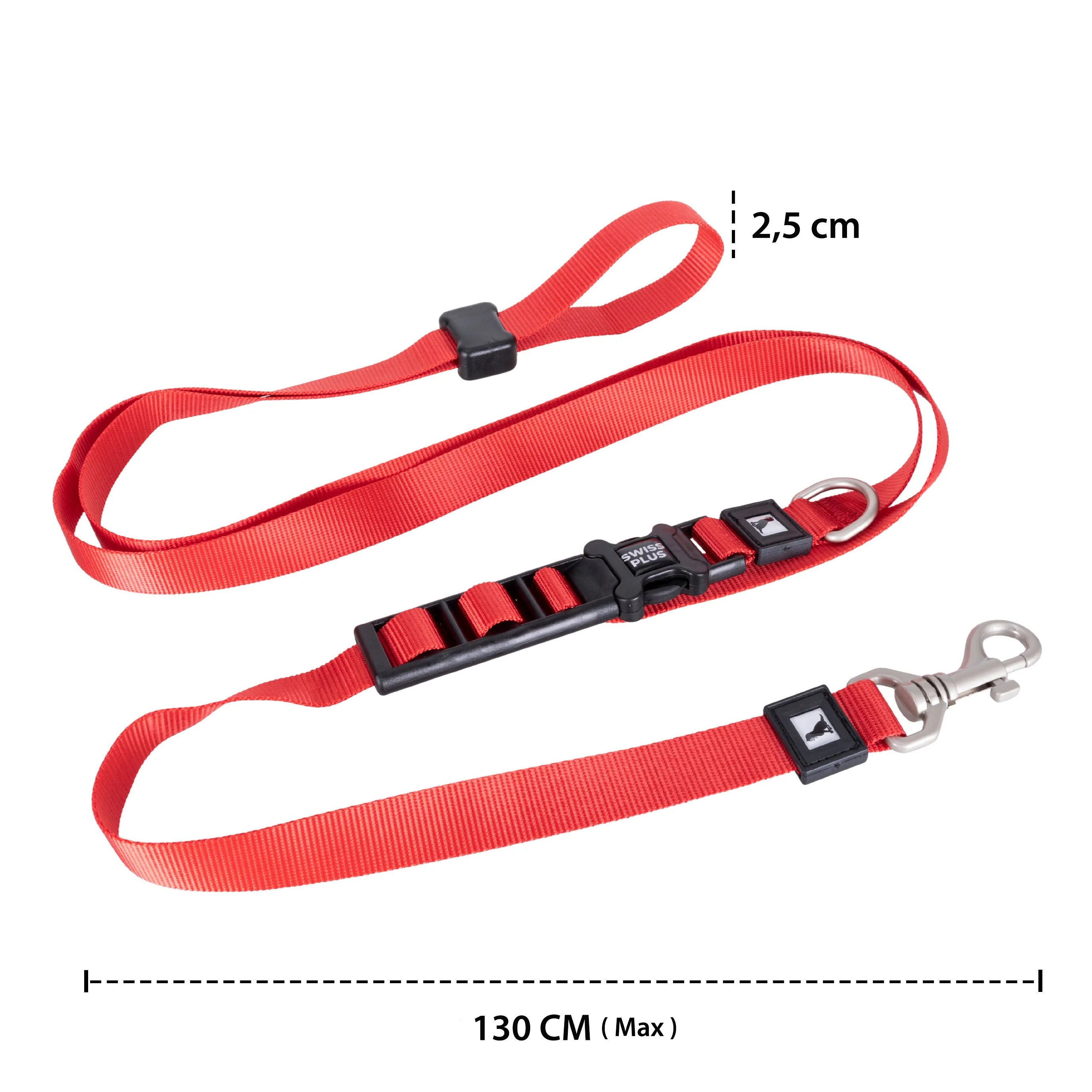 Solid Color Polyester Hands-Free Dog Leash