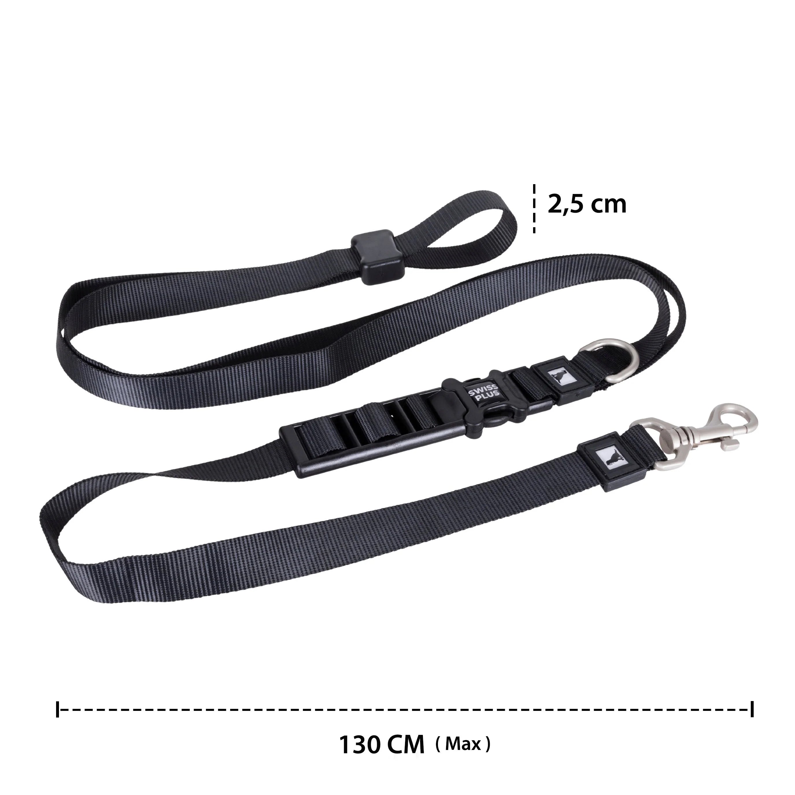 Solid Color Polyester Hands-Free Dog Leash