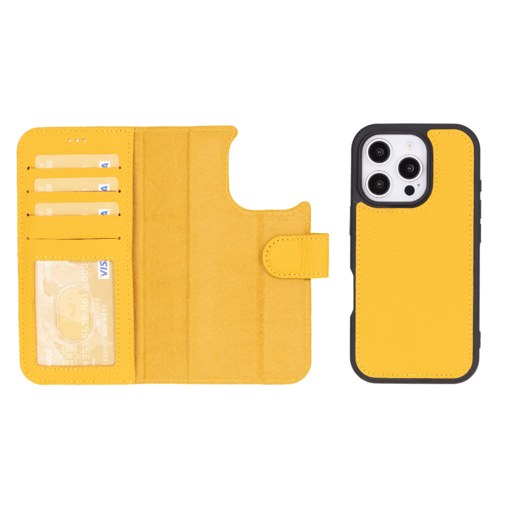 Étui portefeuille amovible en cuir pour iPhone 17 Pro Max