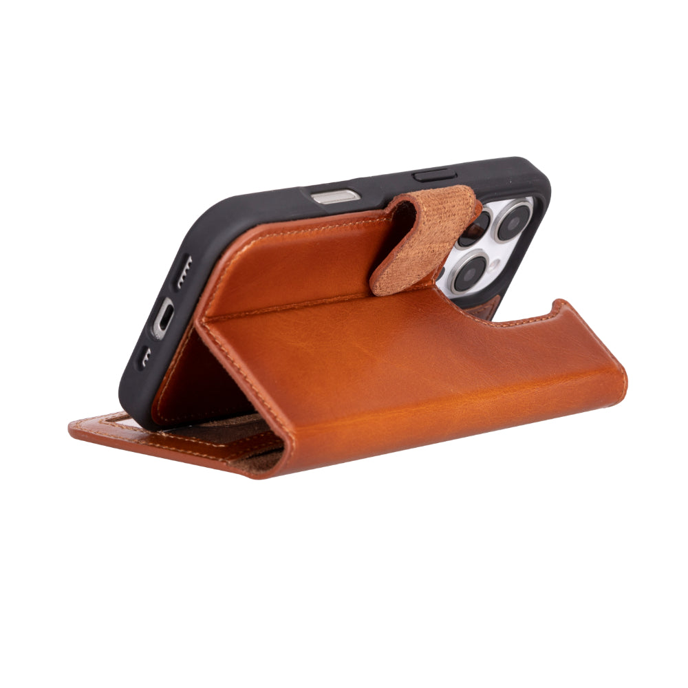 Étui portefeuille amovible en cuir pour iPhone 17 Pro Max
