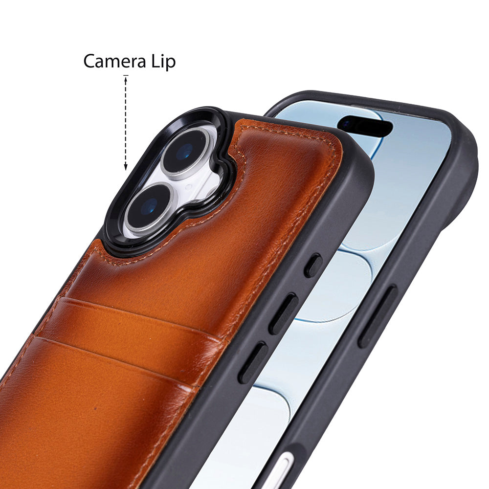 iPhone 17 (6.3") Leather Case with Card Holder