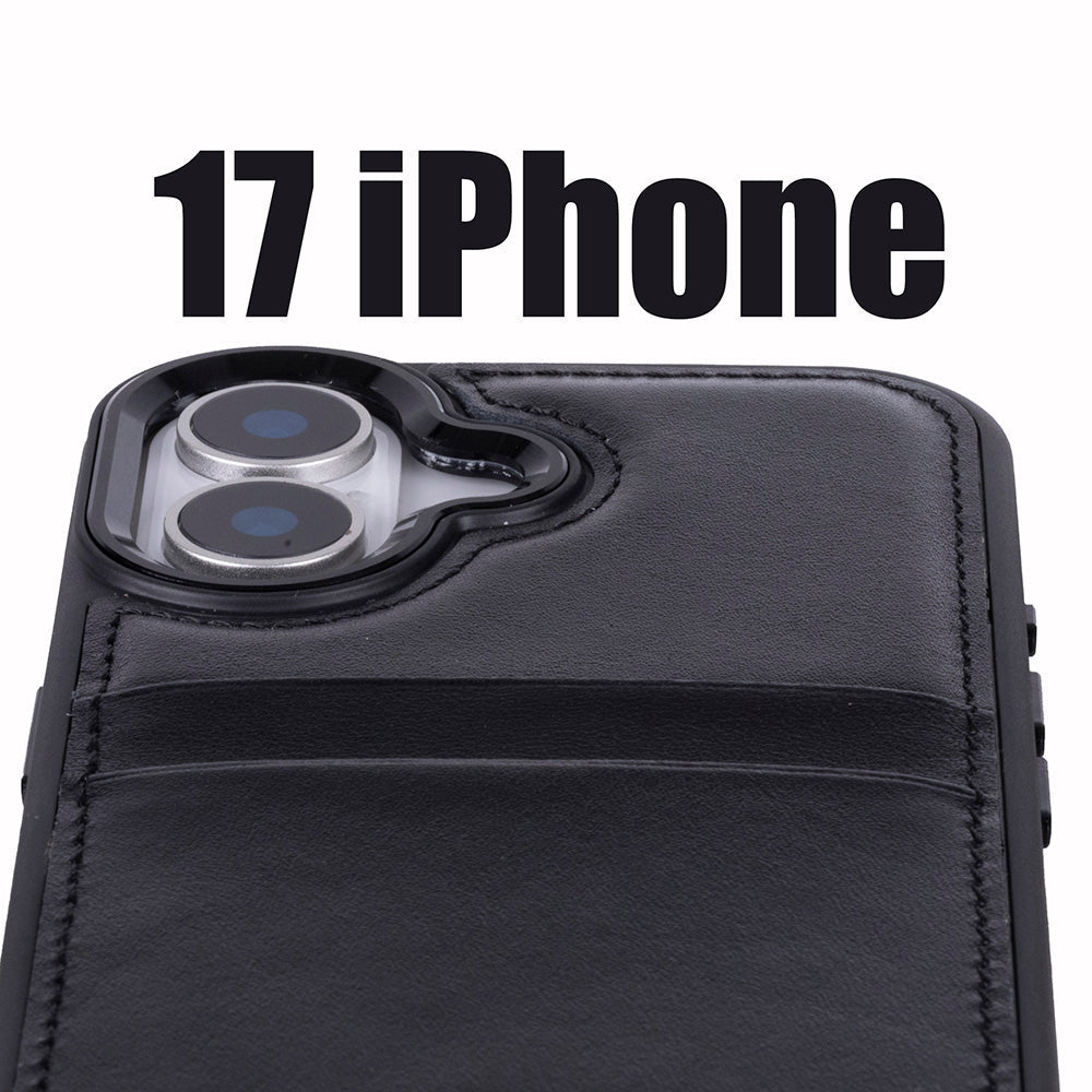 iPhone 17 (6.3") Leather Case with Card Holder