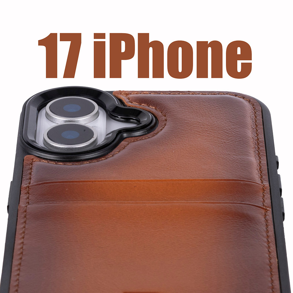 iPhone 17 (6.3") Leather Case with Card Holder
