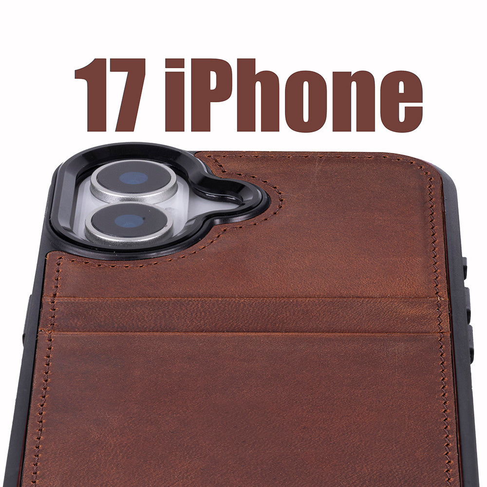 iPhone 17 (6.3") Leather Case with Card Holder