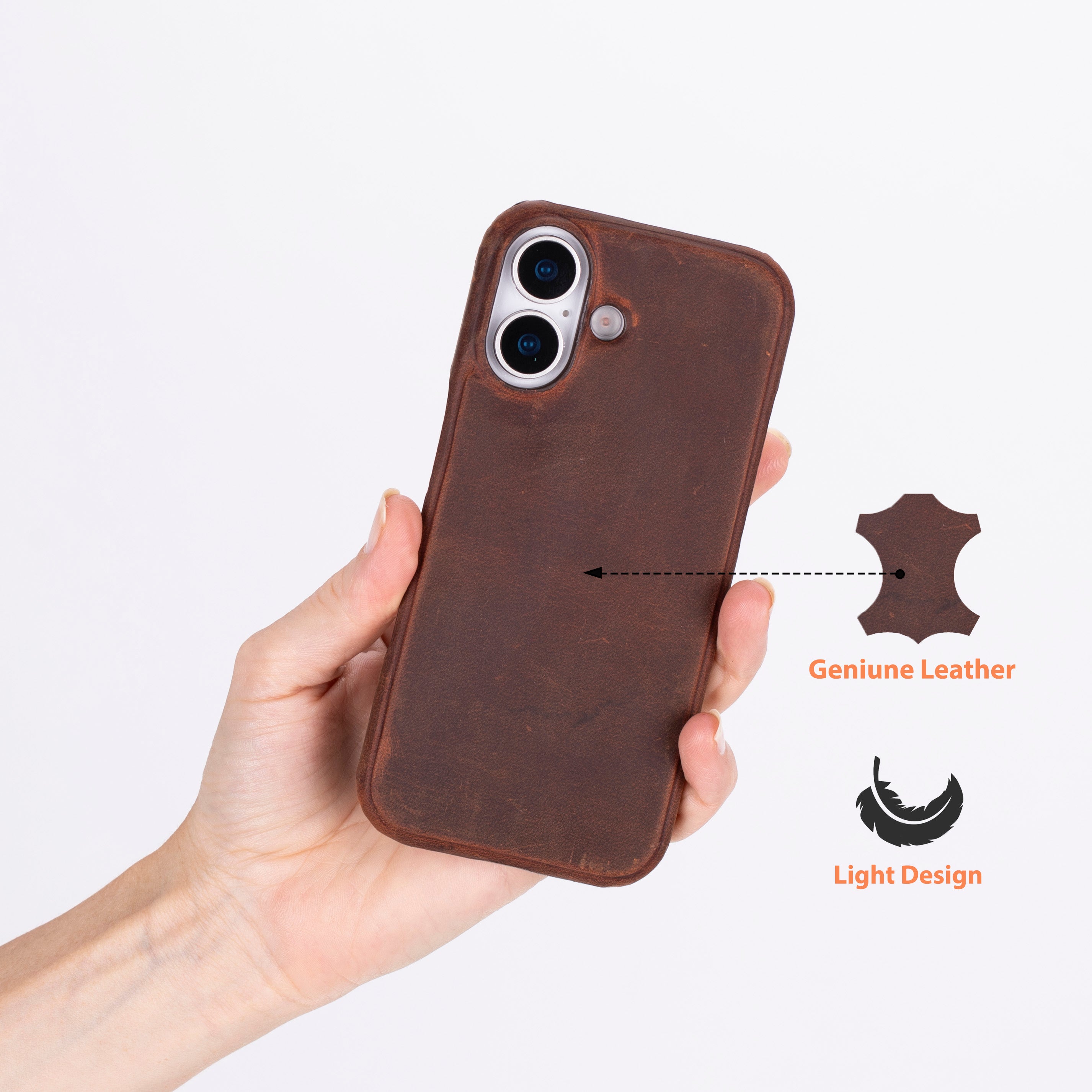 Ultimate Jacket iPhone 17 (6,3") Echtlederhülle
