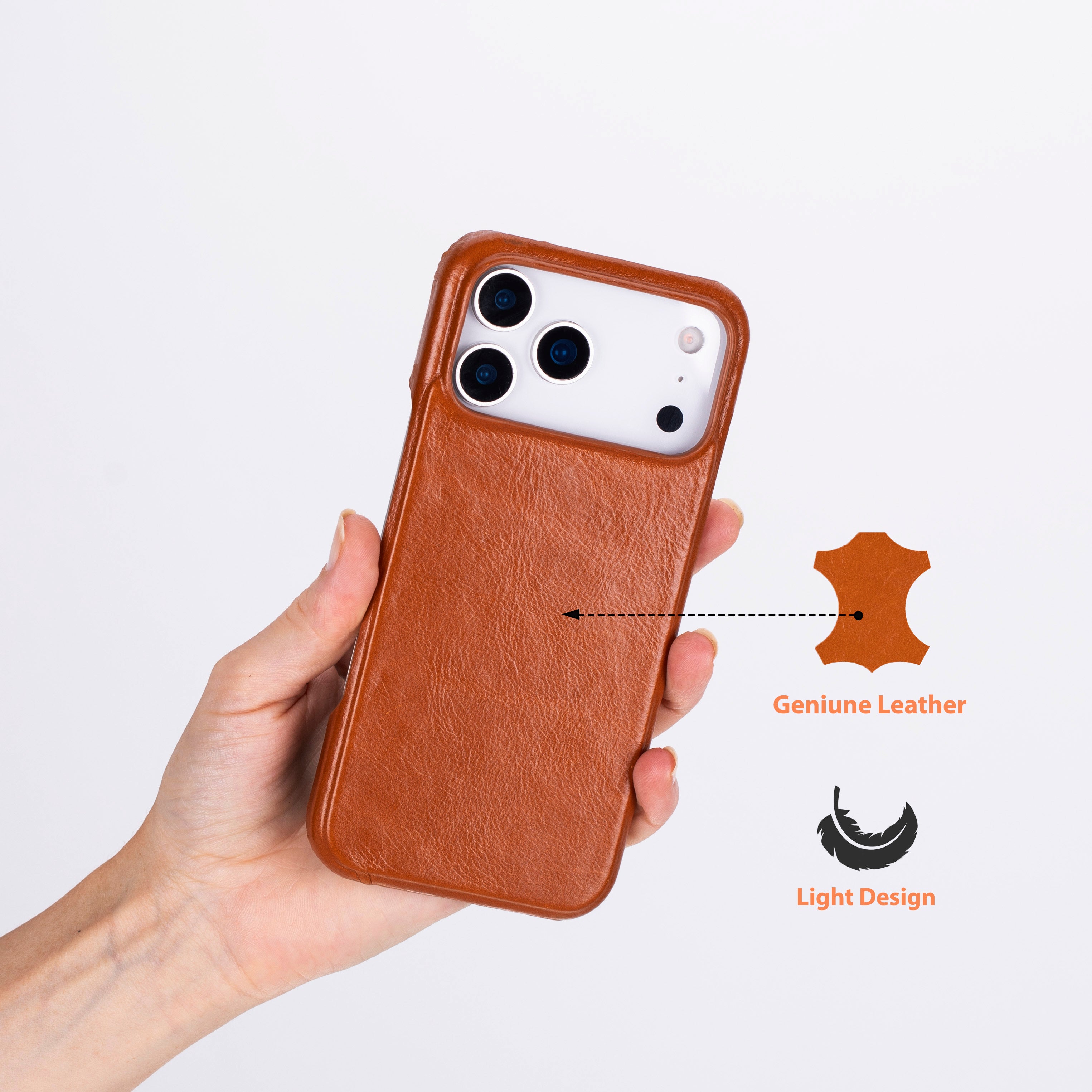 Ultimate Jacket iPhone 17 Pro (6,3") Echtlederhülle