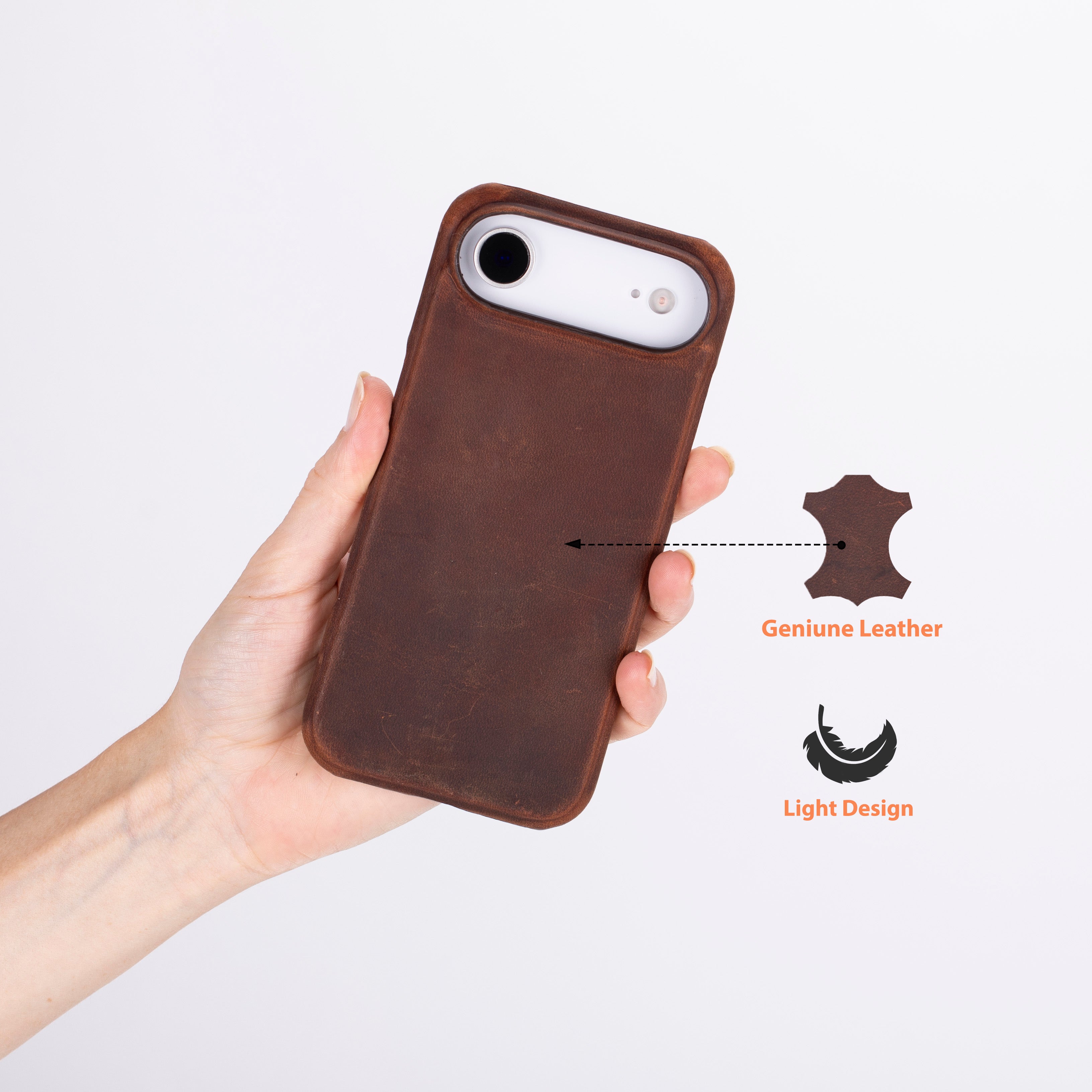 Ultimate Jacket iPhone 17 Air (6,6") Echtlederhülle