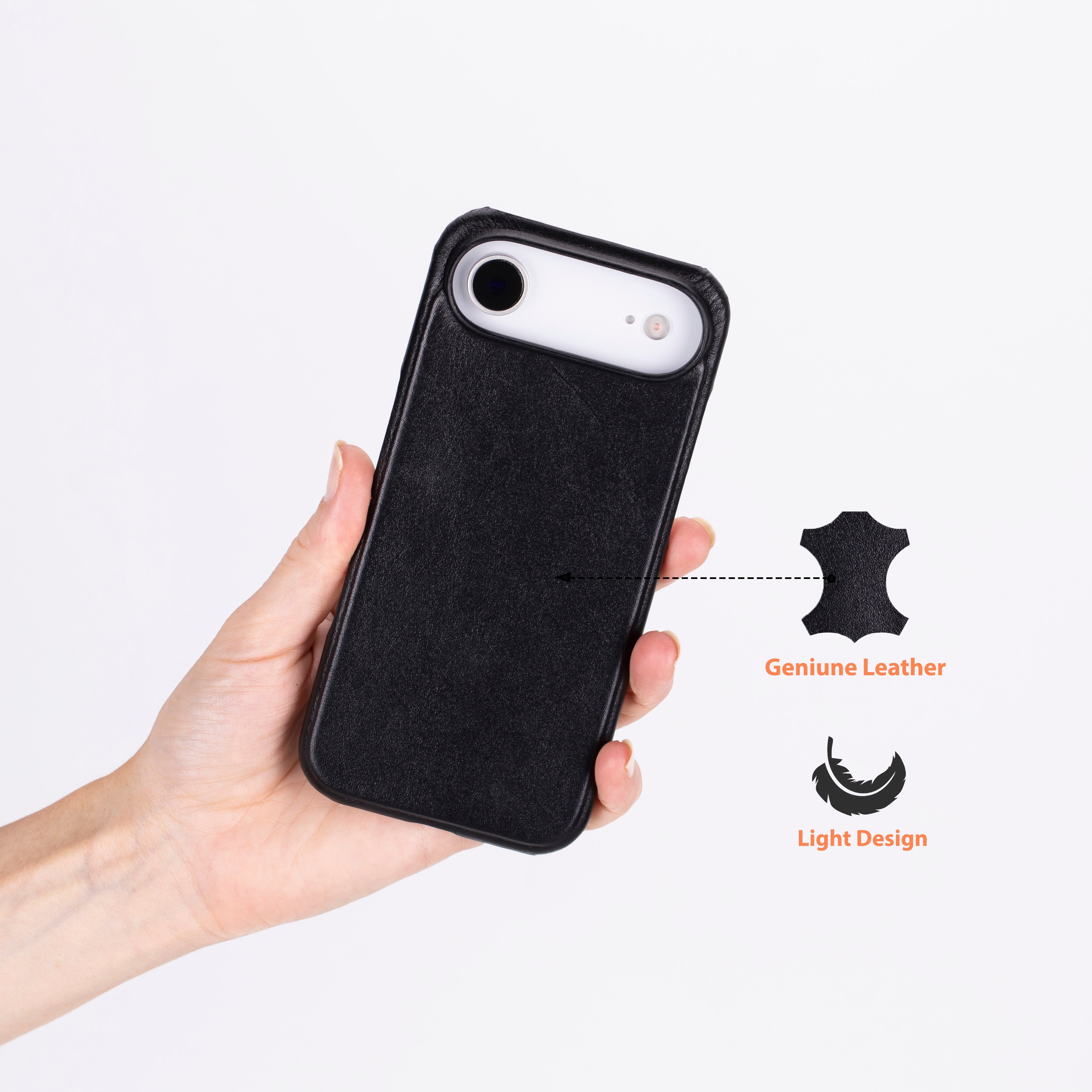 Ultimate Jacket iPhone 17 Air (6,6") Echtlederhülle