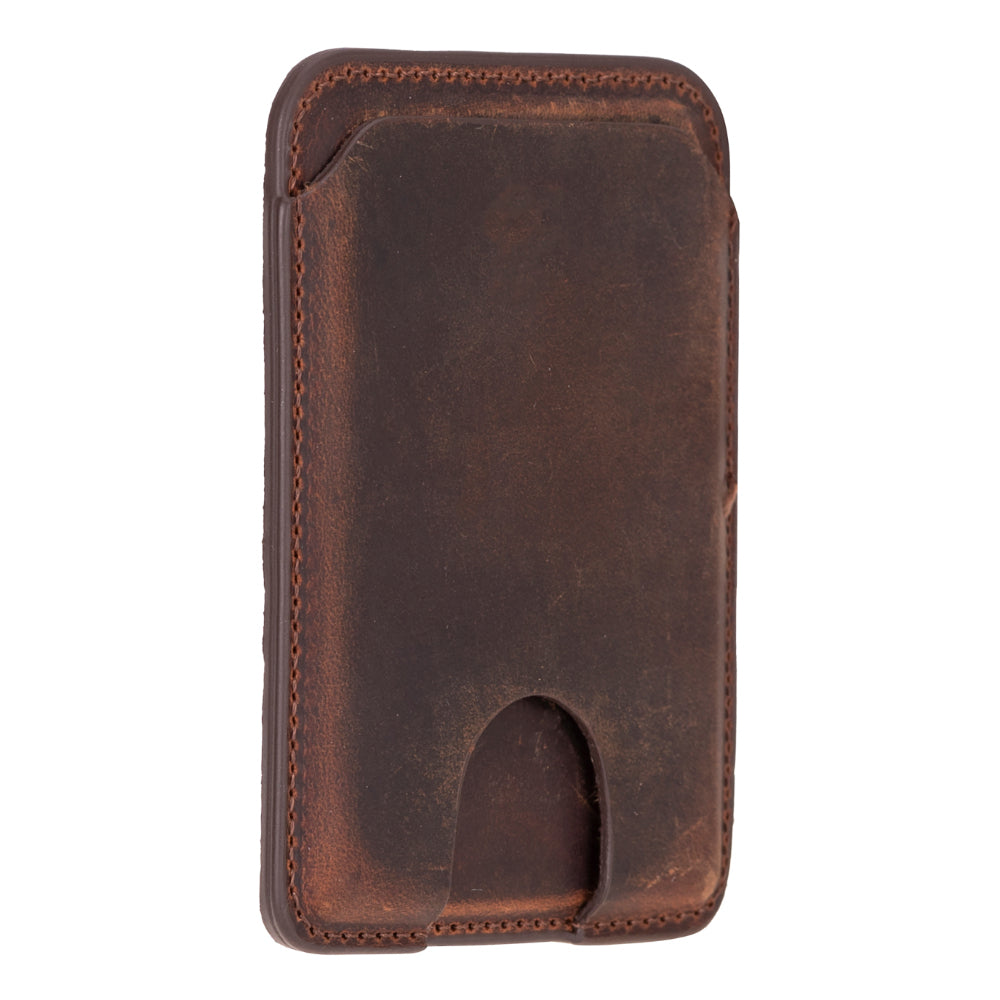 Porte-cartes magnétique en cuir véritable MagFit
