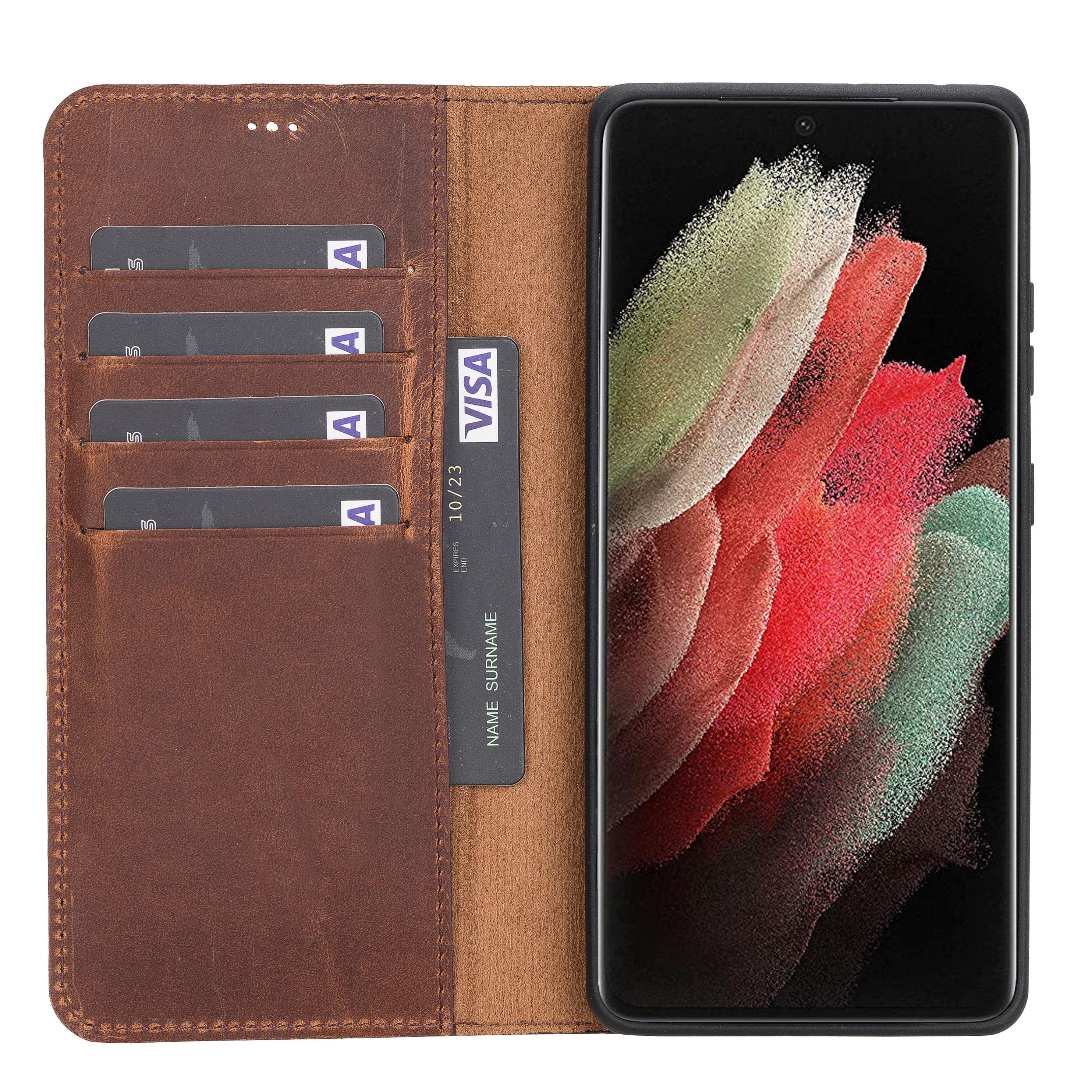 Samsung Galaxy S21 Series Leather Wallet Cases RFID - MW